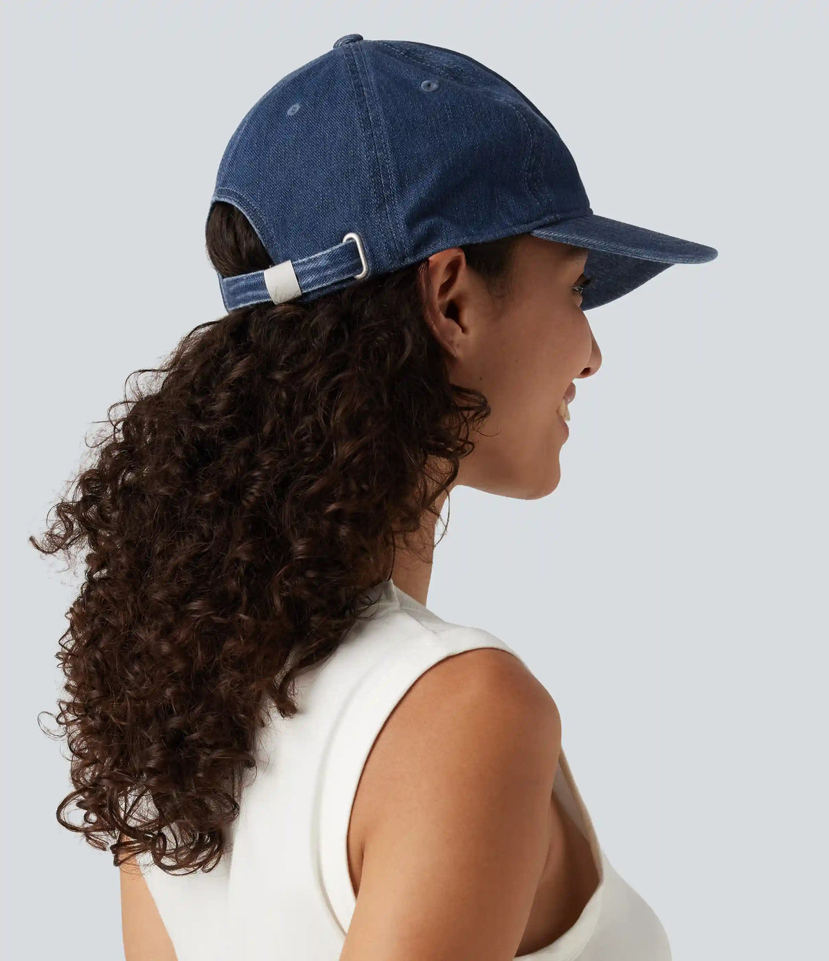 Halara Stretch Denim Washed Baseball Cap