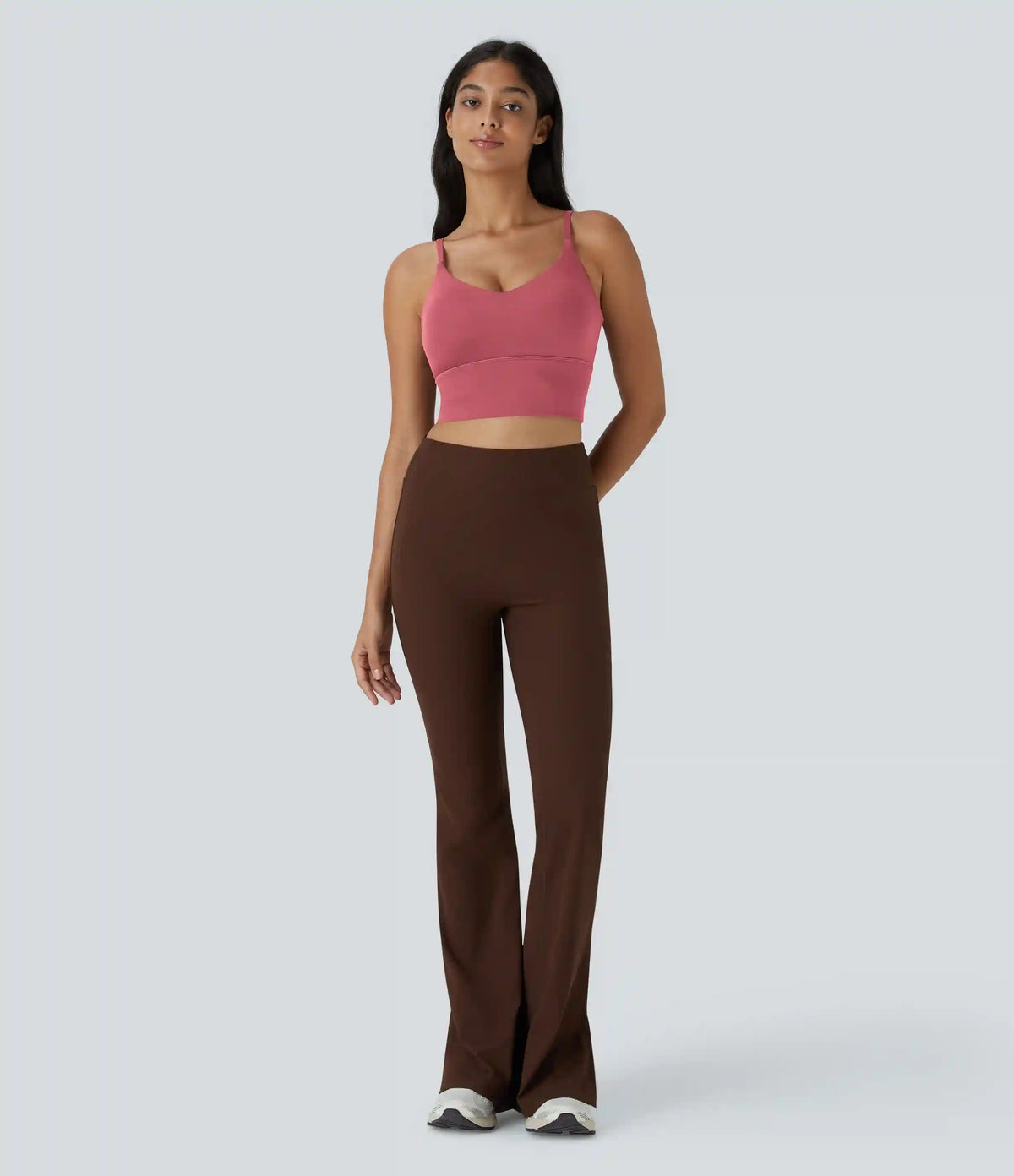 SoftlyZero™ Low Support V Neck Yoga Sports Bra-A-D Cups