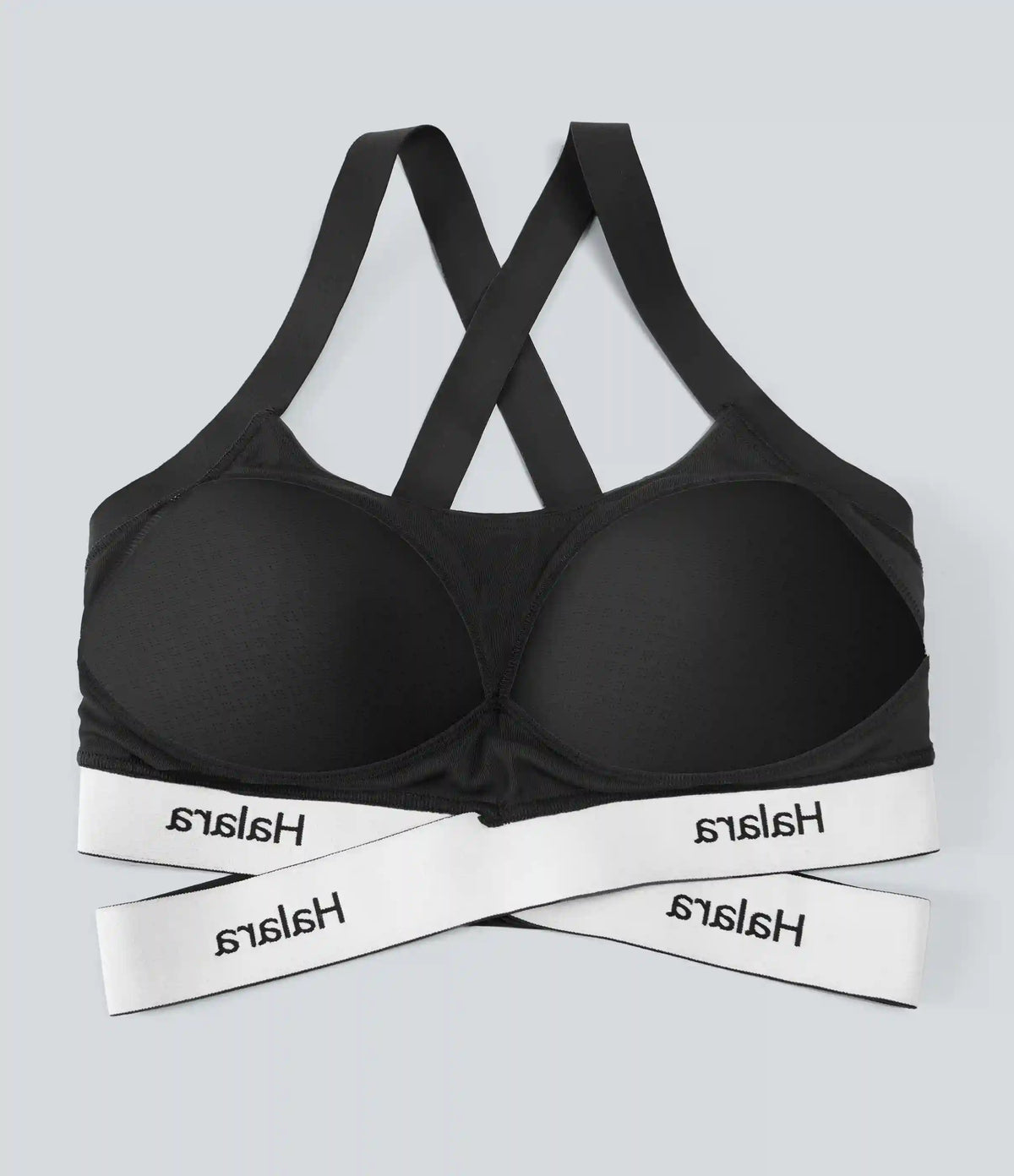 Halara UltraSculpt™ Medium Support U Neck Crossover Training Sports Bra with Non-Removable Pad