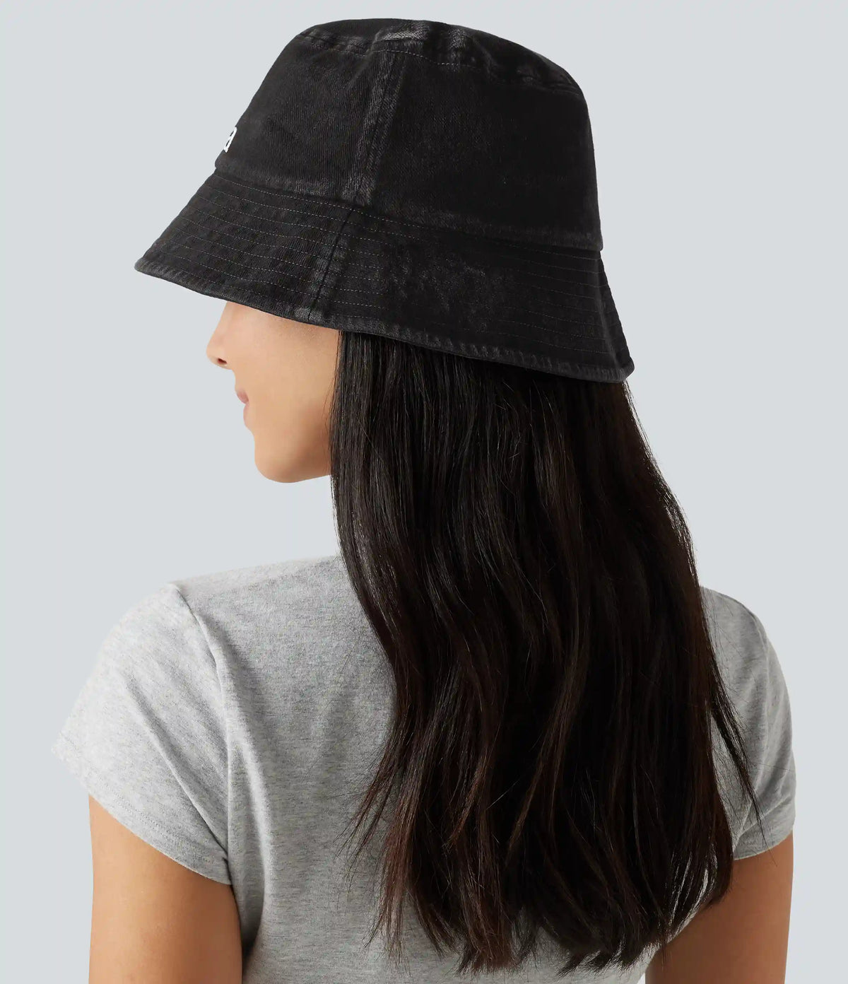 Washed Denim Bucket Hat
