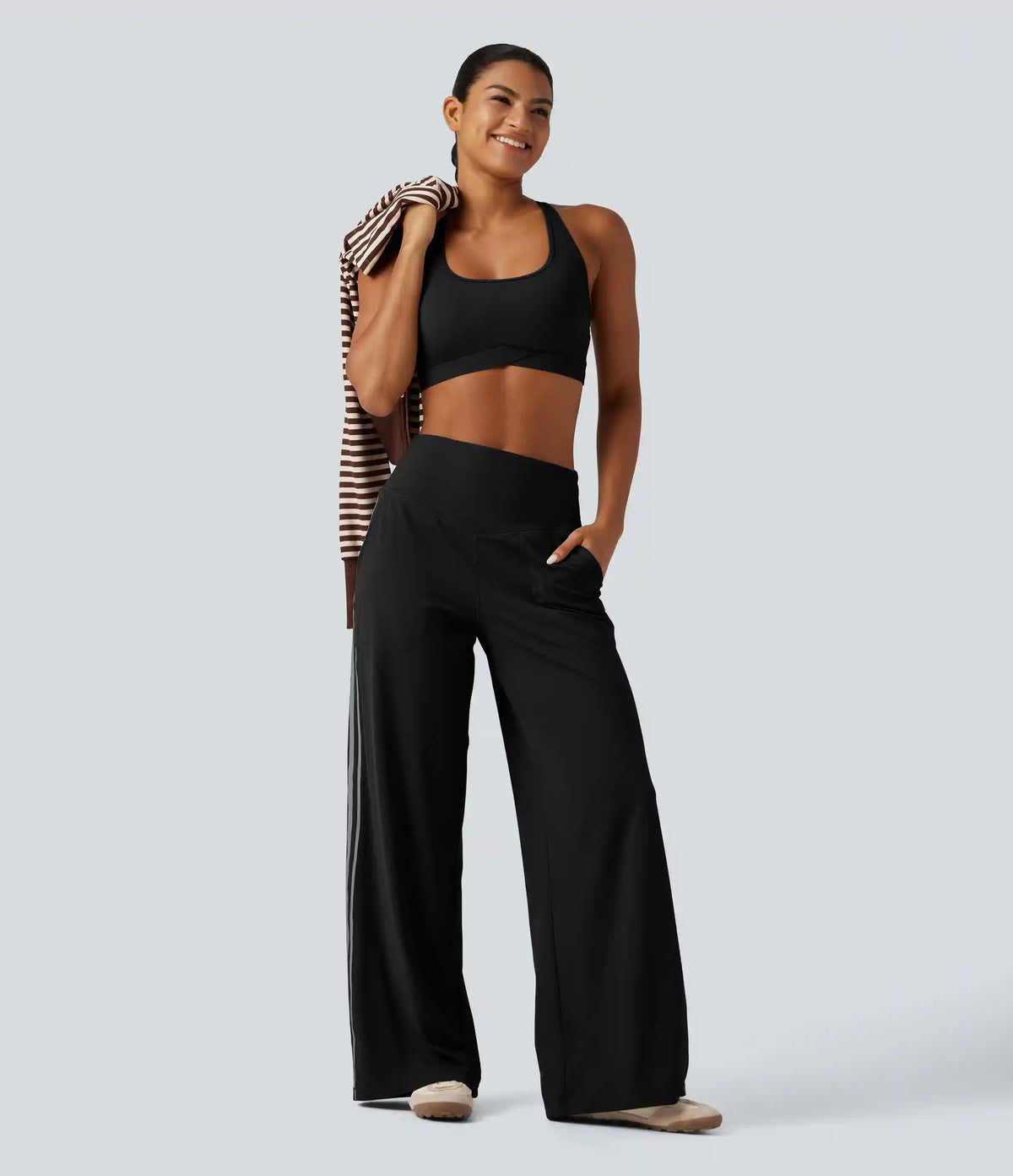 Halara UltraSculpt™ Low Support Built-in Bra Yoga Sports Bra