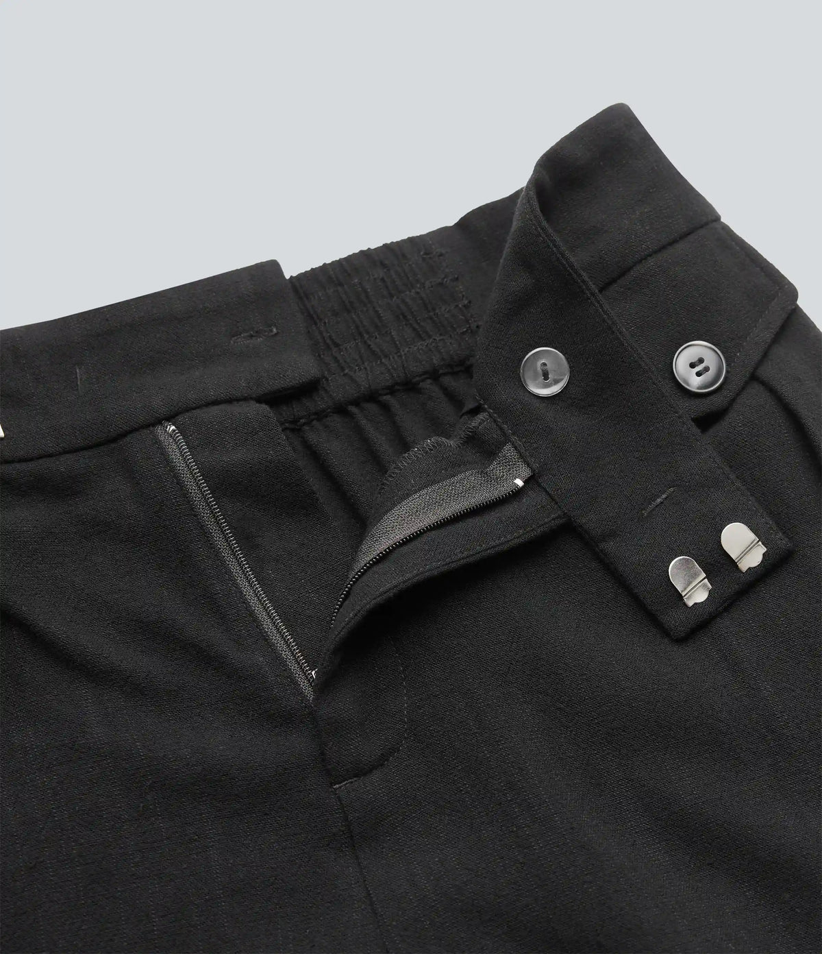 High Waisted Casual Linen-Blend Shorts 6'' with Pockets