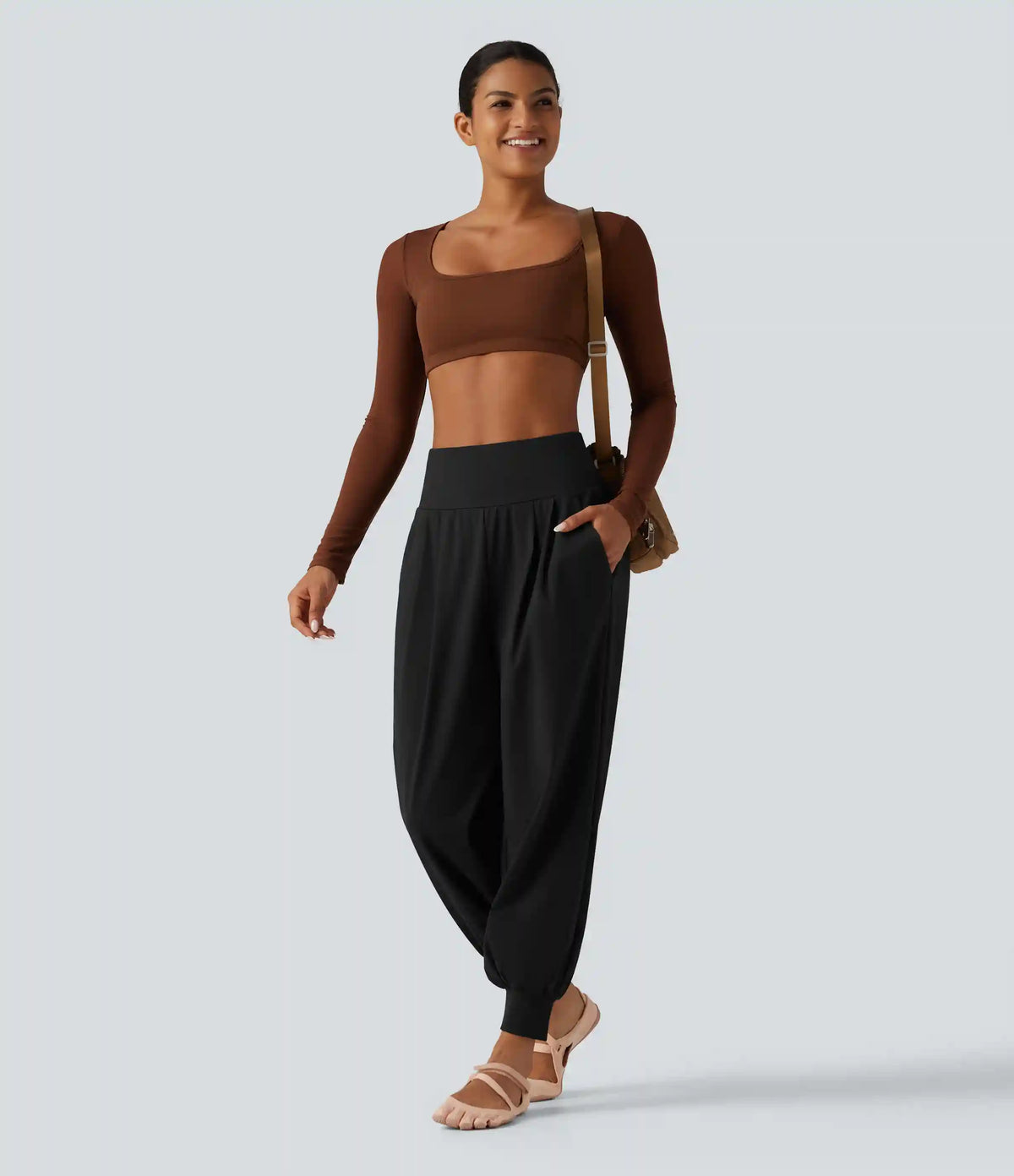 High Waisted Tummy Control Yoga Jogger with Pockets