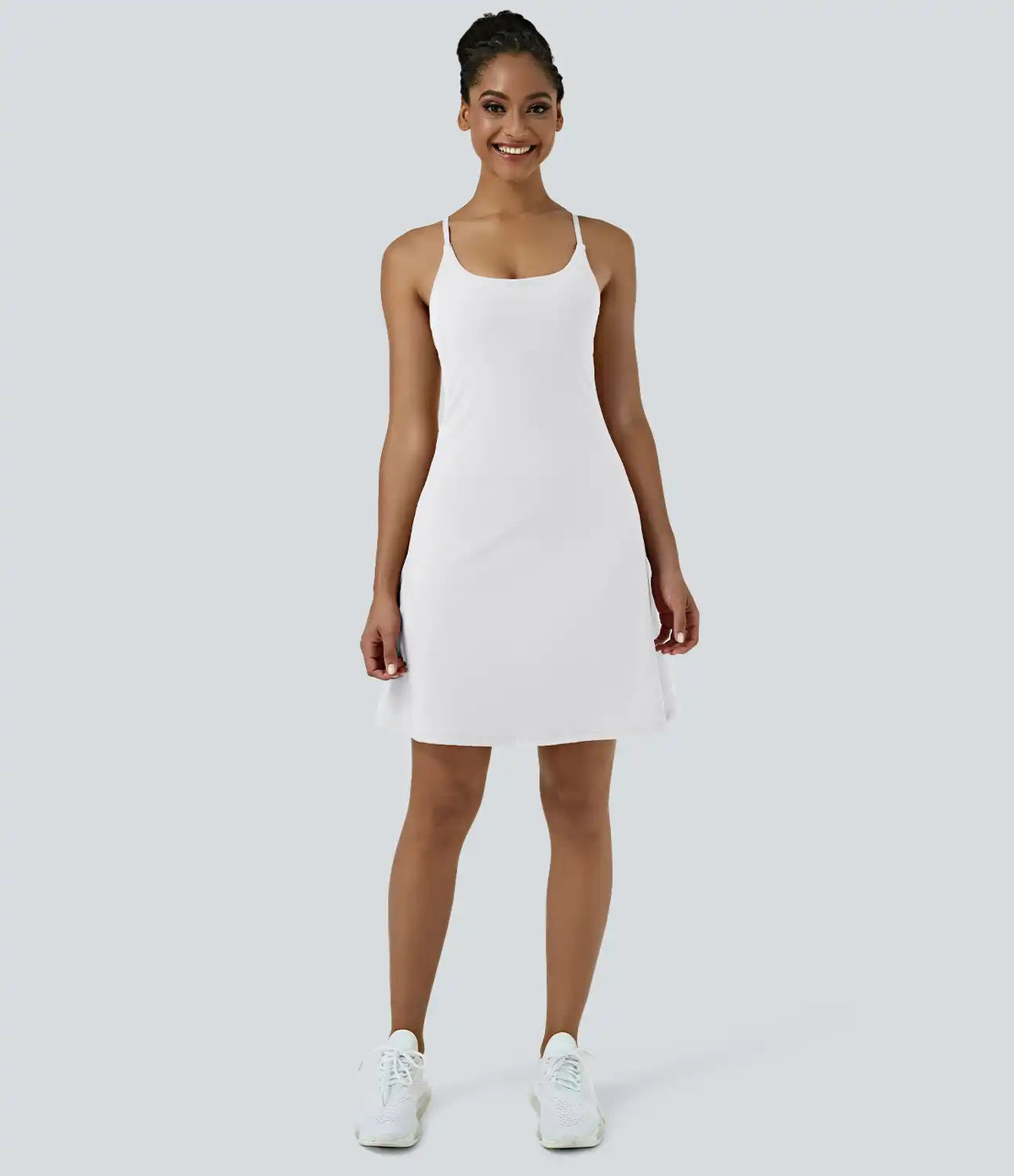 SoftlyZero™ Airy Cut Out 2-in-1 Pocket InstantCool Longer Active Dress