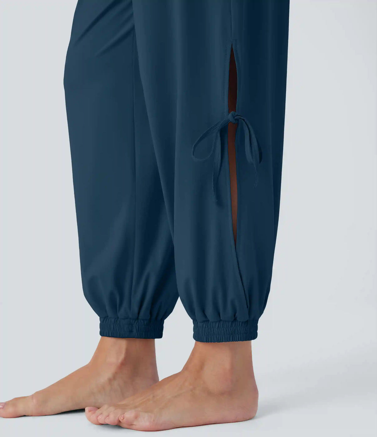 Sleeveless Cut Out Drawstring Pocket InstantCool Yoga Jumpsuit-UPF50+