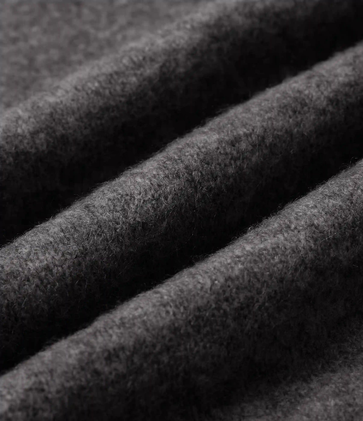 Round Neck Dropped Long Sleeve Work Wool-Blend Sweater