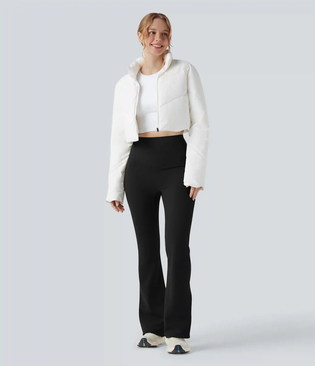 Halara UltraSculpt™ Extra Heat High Waisted Tummy Control Yoga Bootcut Leggings with Pockets