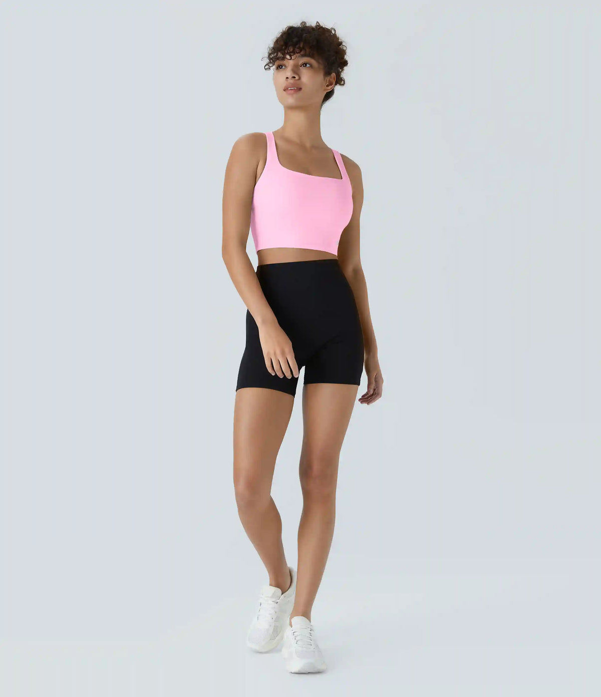 SoftlyZero™ Airy Square Neck Backless Crisscross Cropped InstantCool Yoga Tank Top