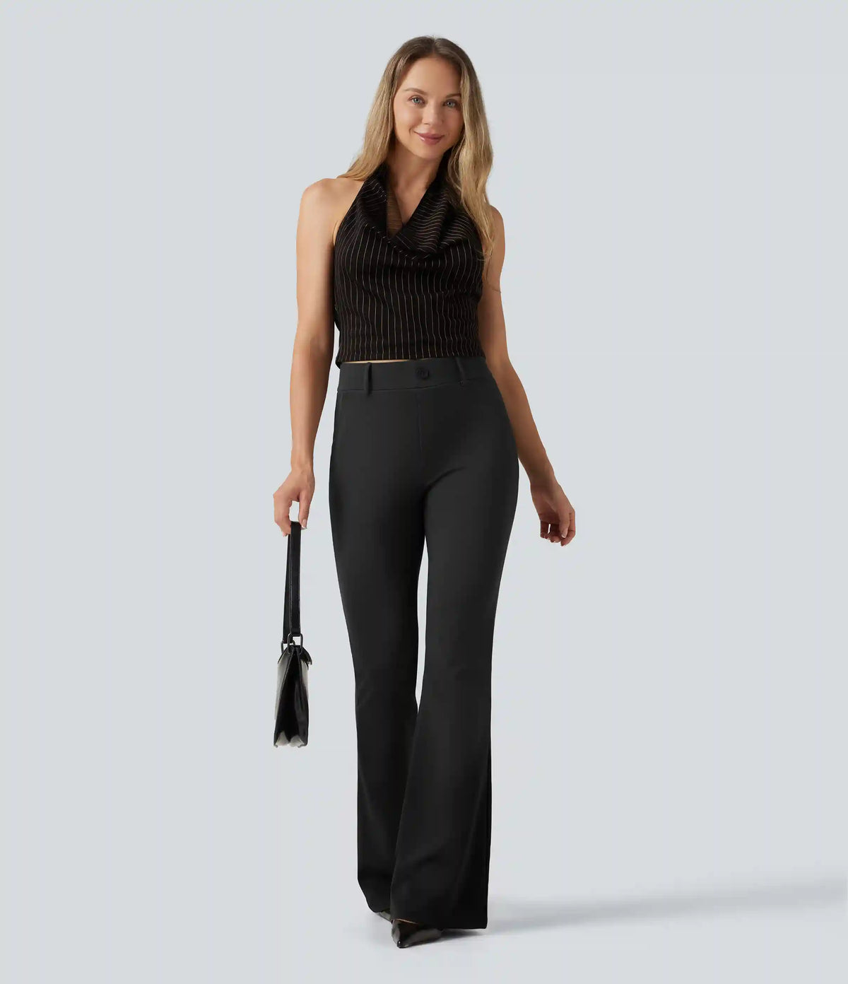 Halara Flex™ Mid Rise Bootcut Work Pants with Pockets