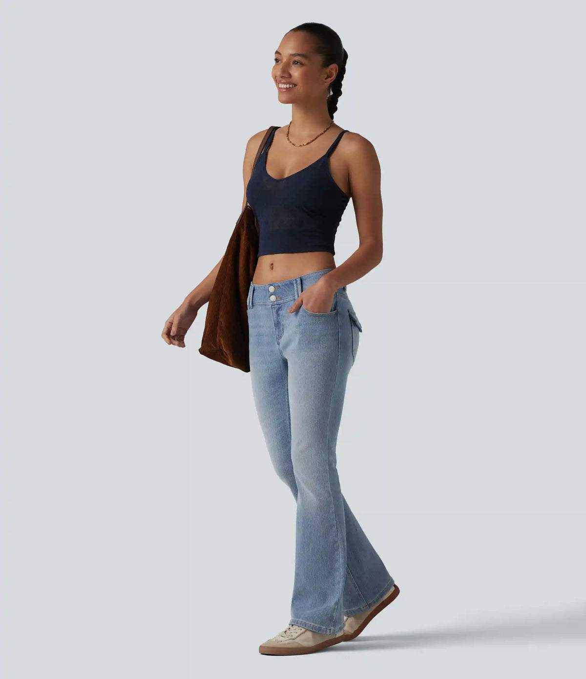 Halara Flex™ Low Rise Casual Bootcut Jeans with Pockets