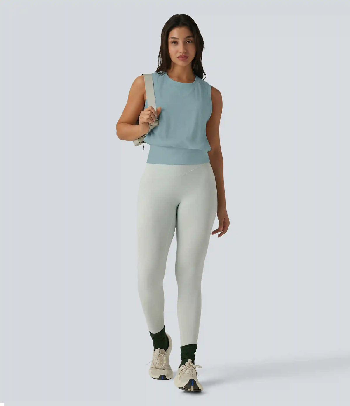 Round Neck Workout Tank Top