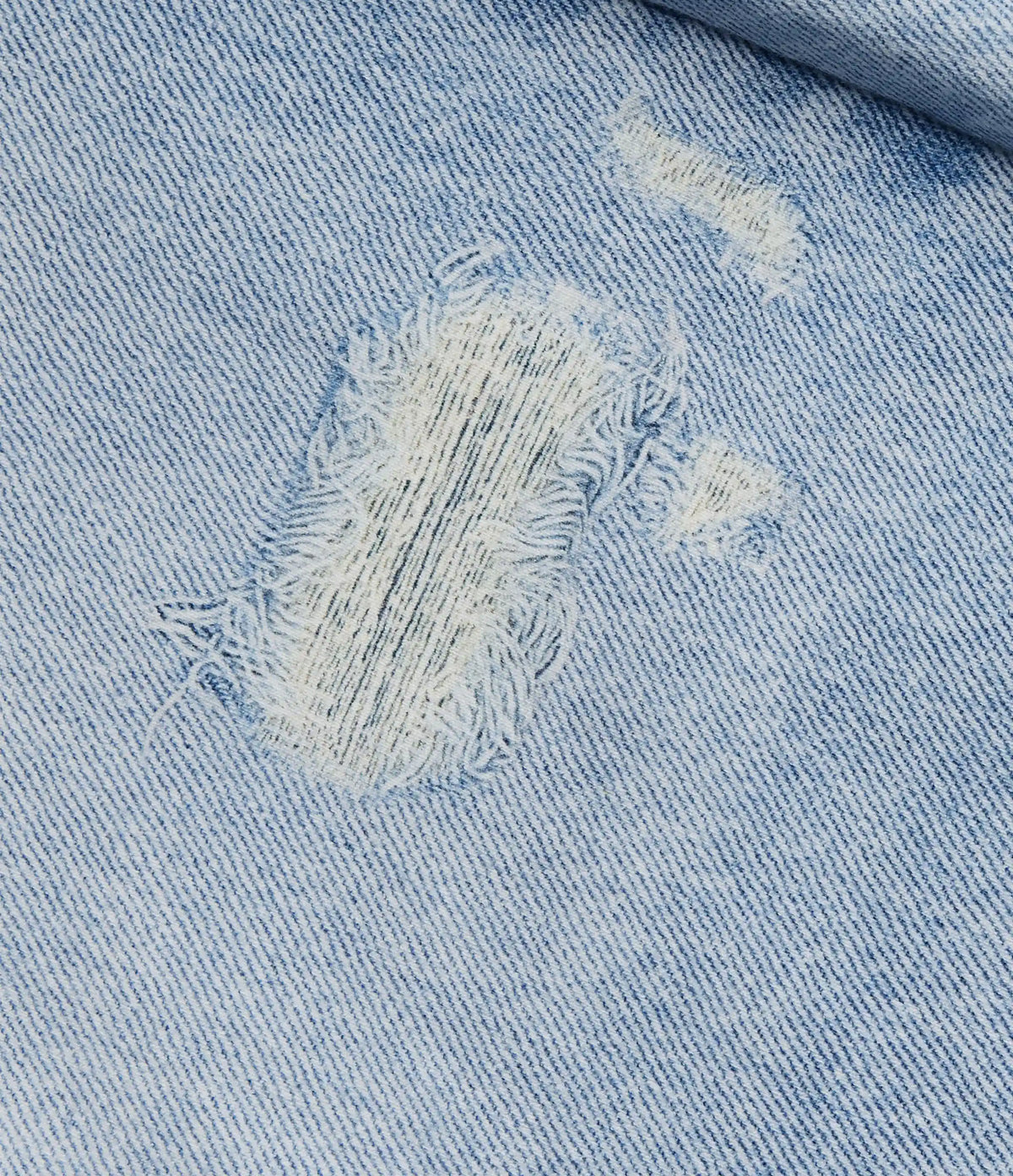 High Waisted Denim Print French Terry Casual Joggers with Pockets