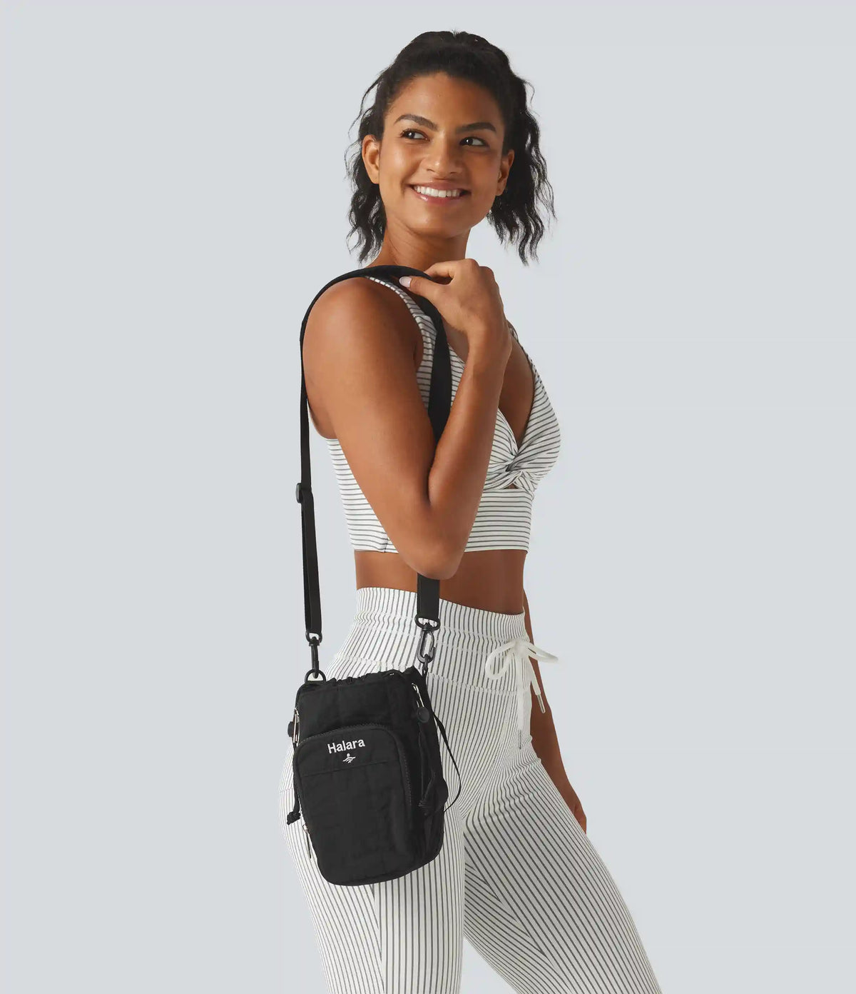 Yoga Crossbody Bag with Zipper Pocket
