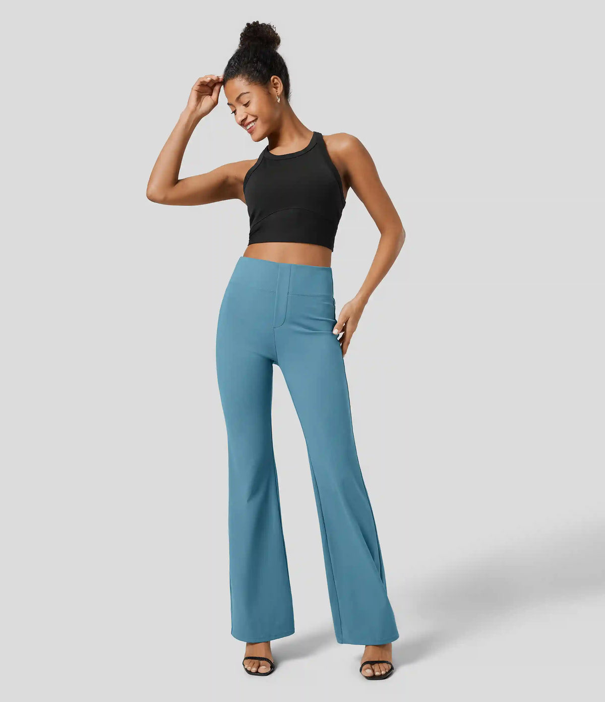 Halara Flex™ High Waisted Back Side Pocket Slight Flare Work Pants