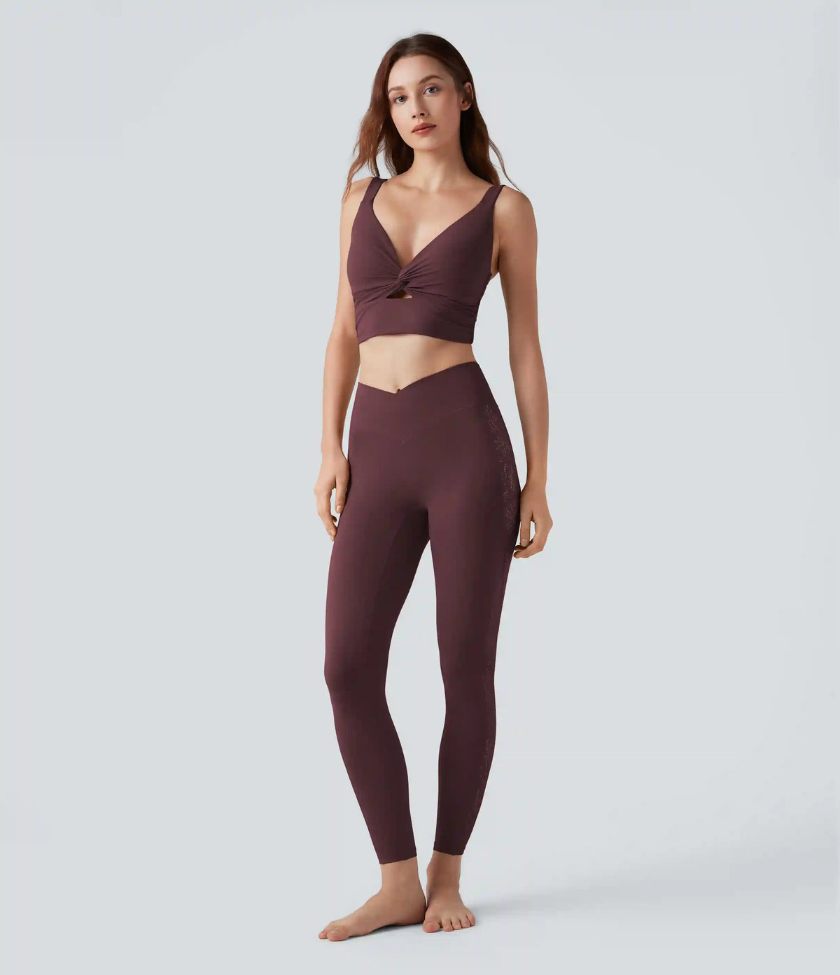 Halara UltraSculpt™ Light Support Molded Cups Push-Up Yoga Sports Bra