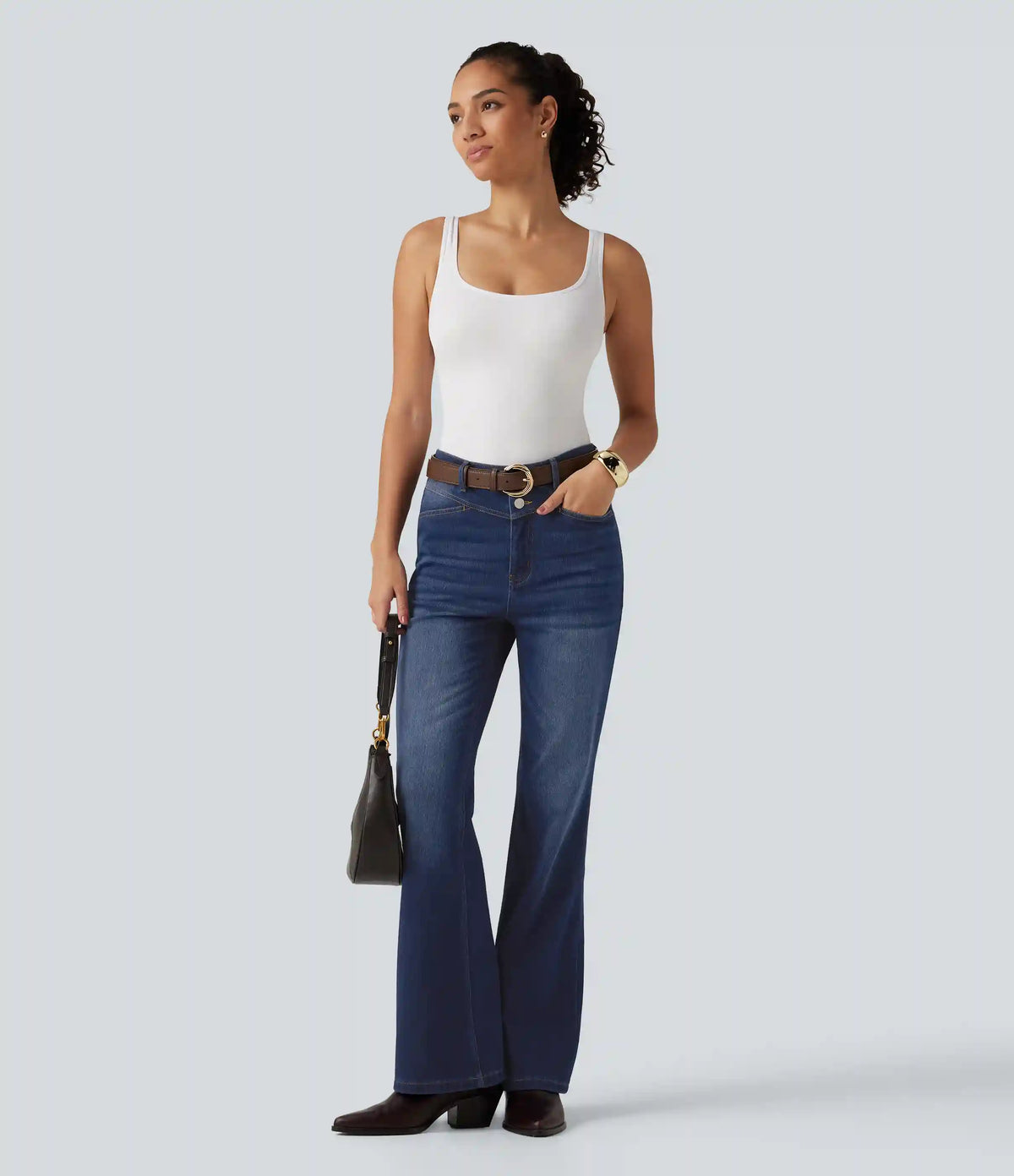 Halara Flex™ High Waisted Bootcut Jeans with Pockets