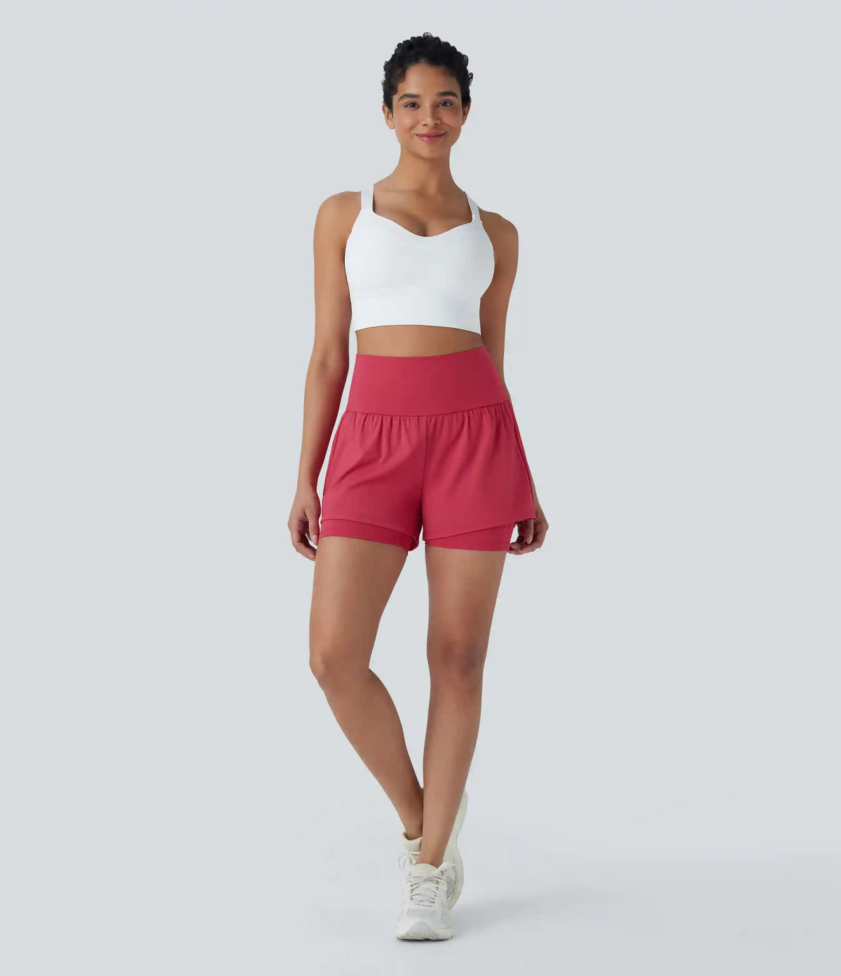 SoftlyZero™ Airy Super High Waisted 2-in-1 InstantCool Yoga Shorts 5'' with Pockets