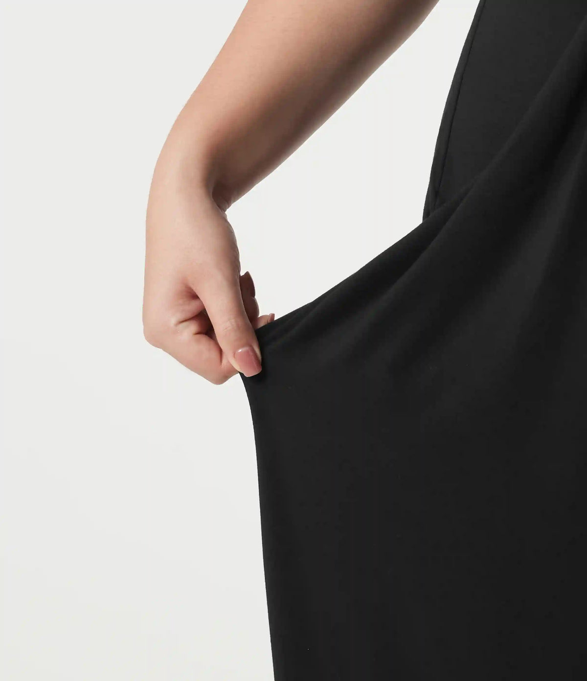 Plus Size Halter Tie Back Maxi Dress with Pockets