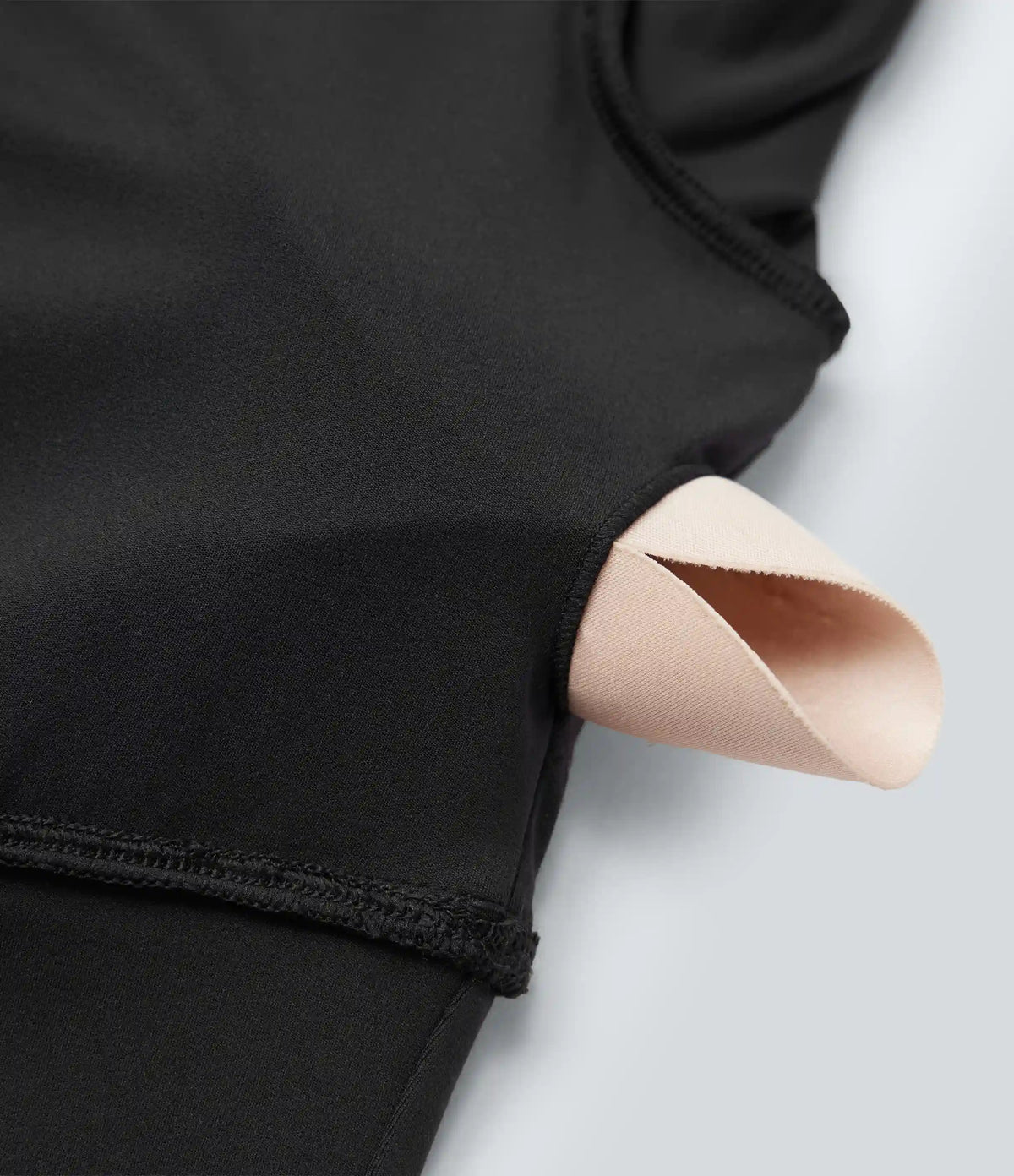 SoftlyZero™ Push-Up Long Sleeve Thumb Hole Contrast Lace Cropped Yoga Sports Top