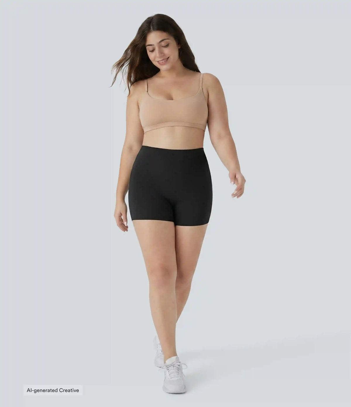 Plus Size High Stretch High Waisted Lounge Smooth Boy Shorts