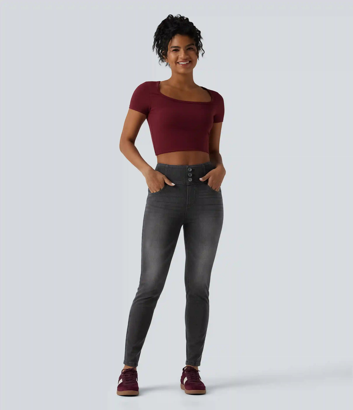 Halara Flex™ High-waisted Casual Skinny Jeans with Pockets