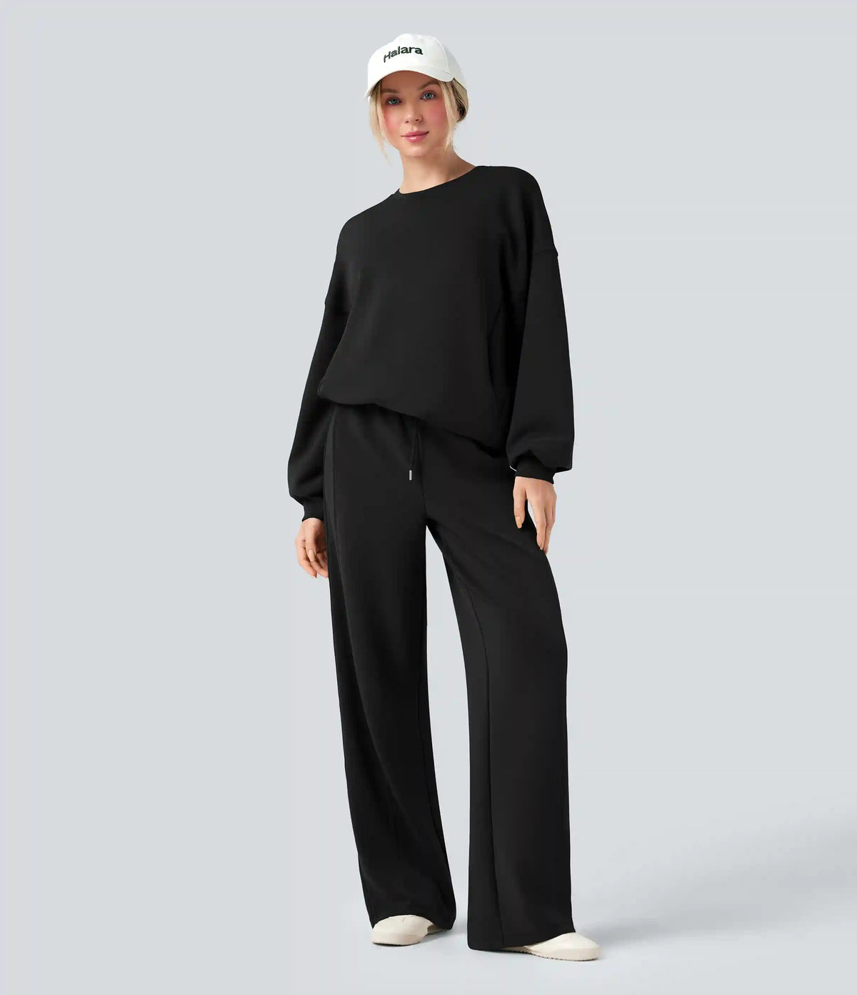 SpacerTek™ Mid Rise Drawstring Casual Straight-leg Pants with Pockets