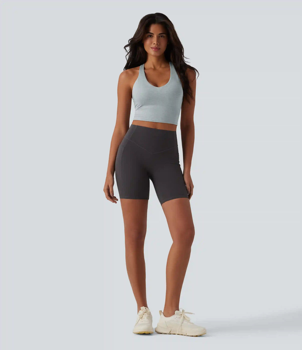 Racerback Cropped Yoga Sports Top