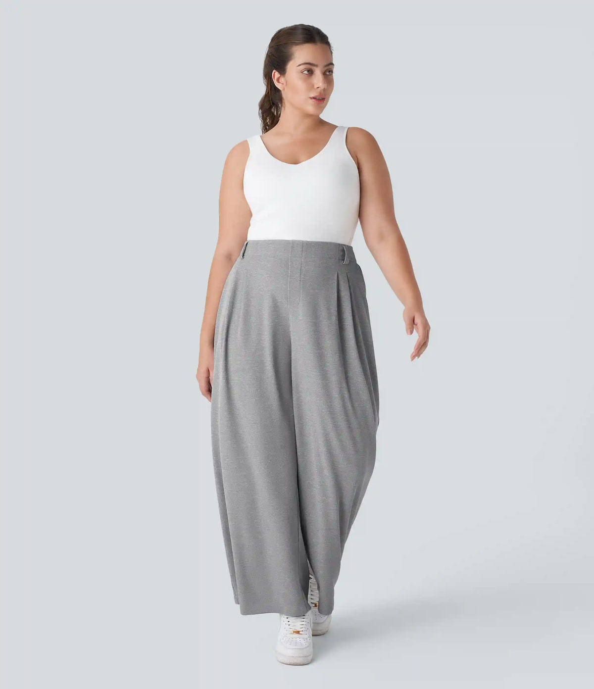 Halara Flex™ High Waisted Pocket Wide Leg Waffle Work Plus Size Pants
