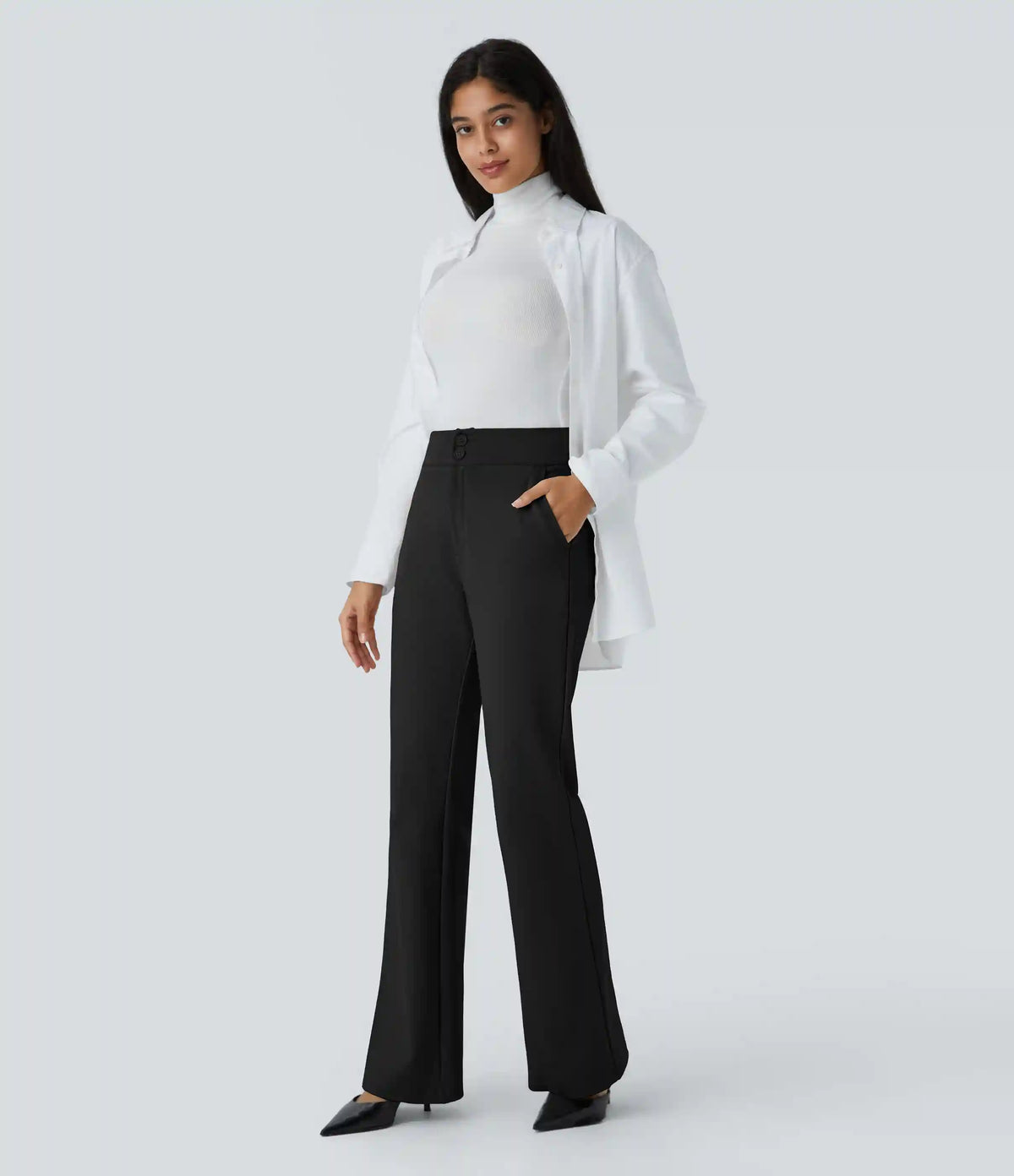 Halara Flex™ High Waisted Zipper Pocket Slim Fit Work Pants