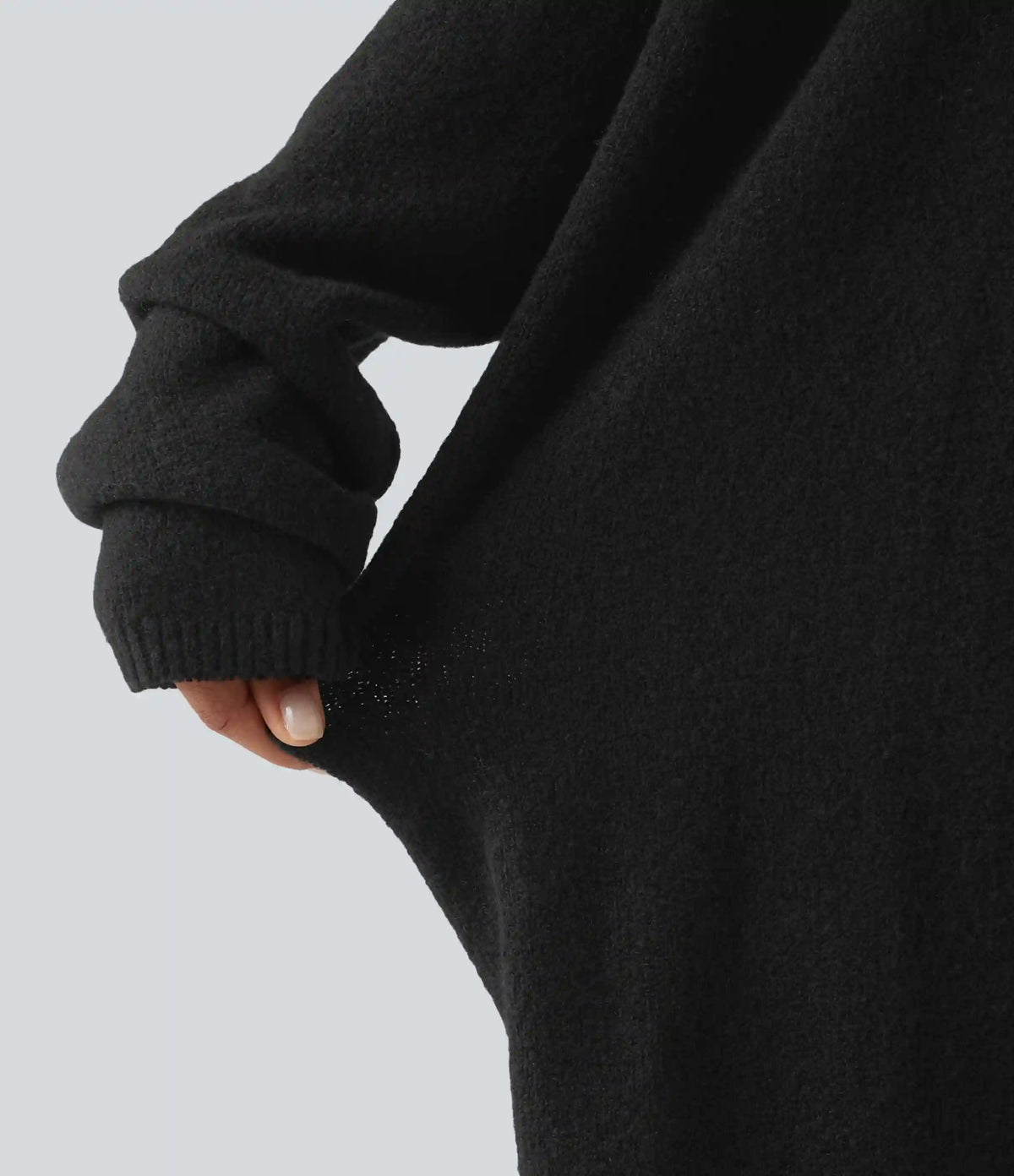 Open Front Dropped Long Sleeve Longline Casual Cardigan