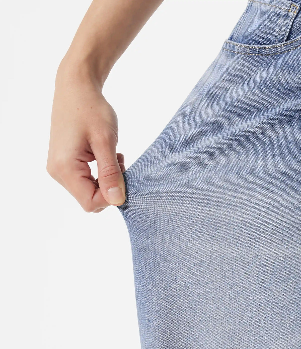 Halara Flex™ Asymmetric Low Rise Baggy Washed Casual Jeans with Pockets
