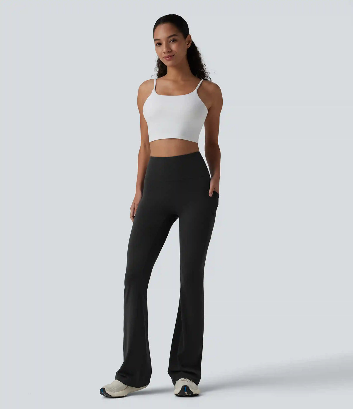 SoftlyZero™ High Waisted Bootcut Yoga Leggings with Pockets