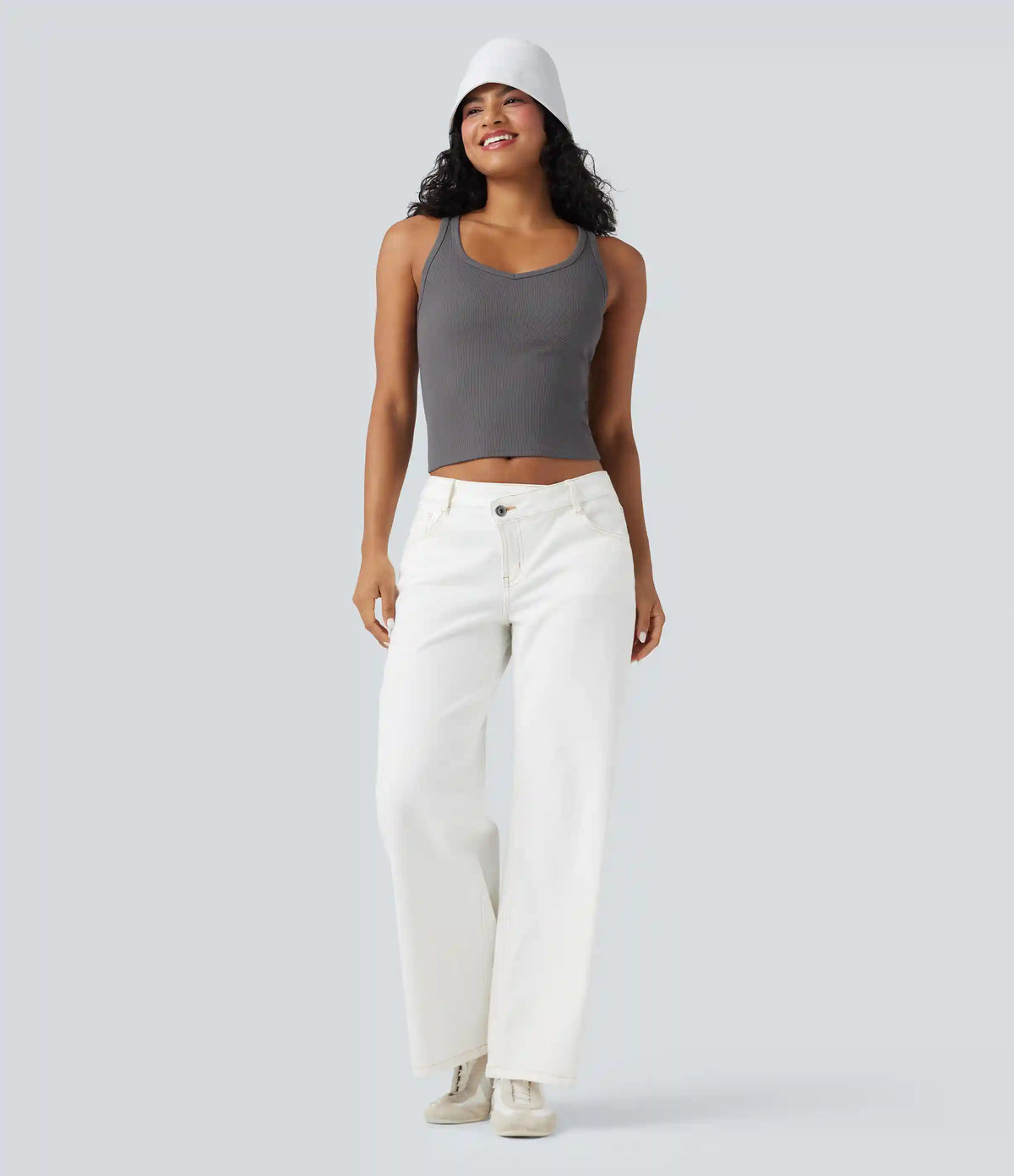 Ribbed Casual Tank Top