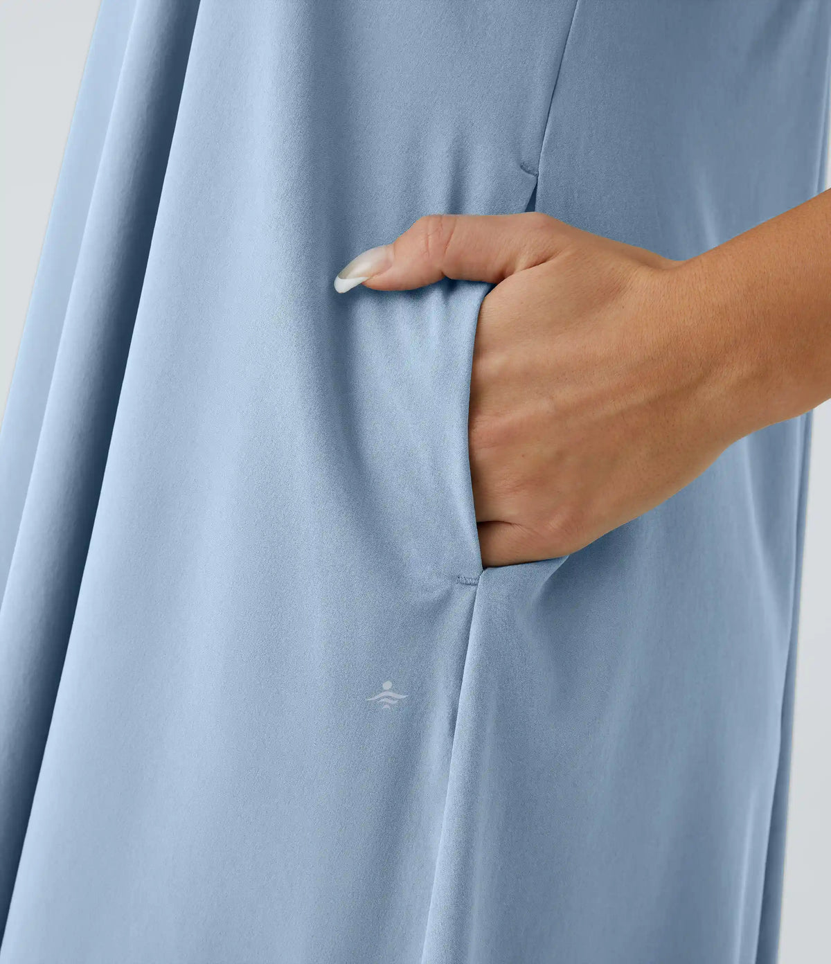 Breezeful™ RacerPocket High Low Flowy Midi Quick Dry Casual Dress