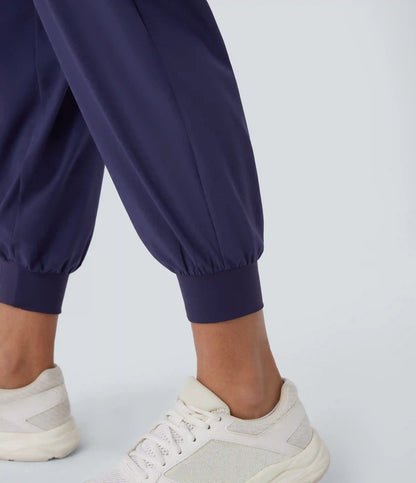 Breezeful™ Crossover High Waisted Pockets Quick Dry Yoga Joggers