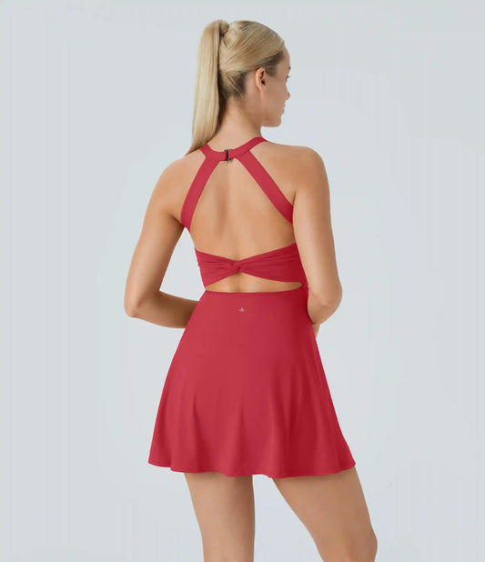 Backless Twisted Active Dress