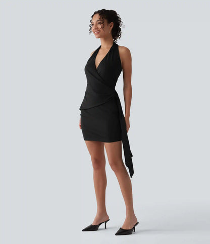 Halter Bodycon Micro Mini Dress
