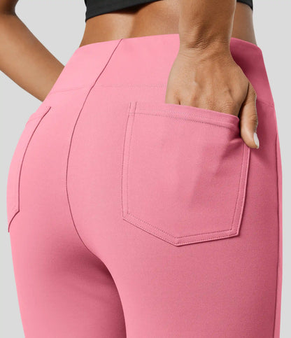 Halara Flex™ High Waisted Back Side Pocket Slight Flare Work Pants
