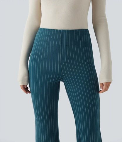 Halara Flex™ High Waisted Striped Work Flare Pants with Pockets