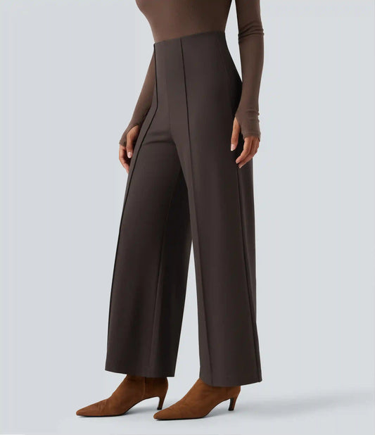Halara Flex™ Wear-Resistant High Waisted Ponte Roma Work Baggy Flare Pants