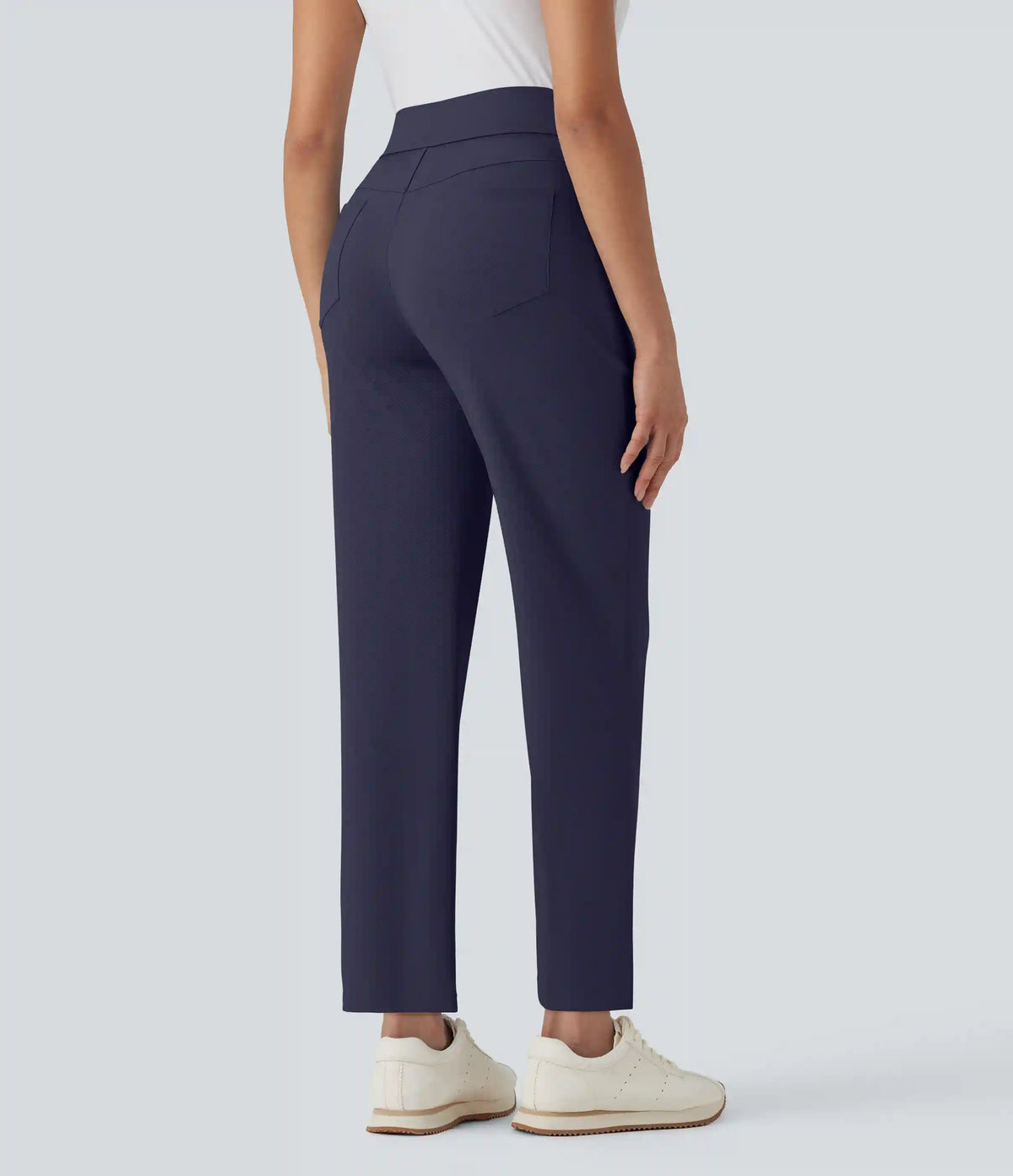 Mid High Waisted Pockets Quick Dry Golf Pants-Golf Tee-UPF40+