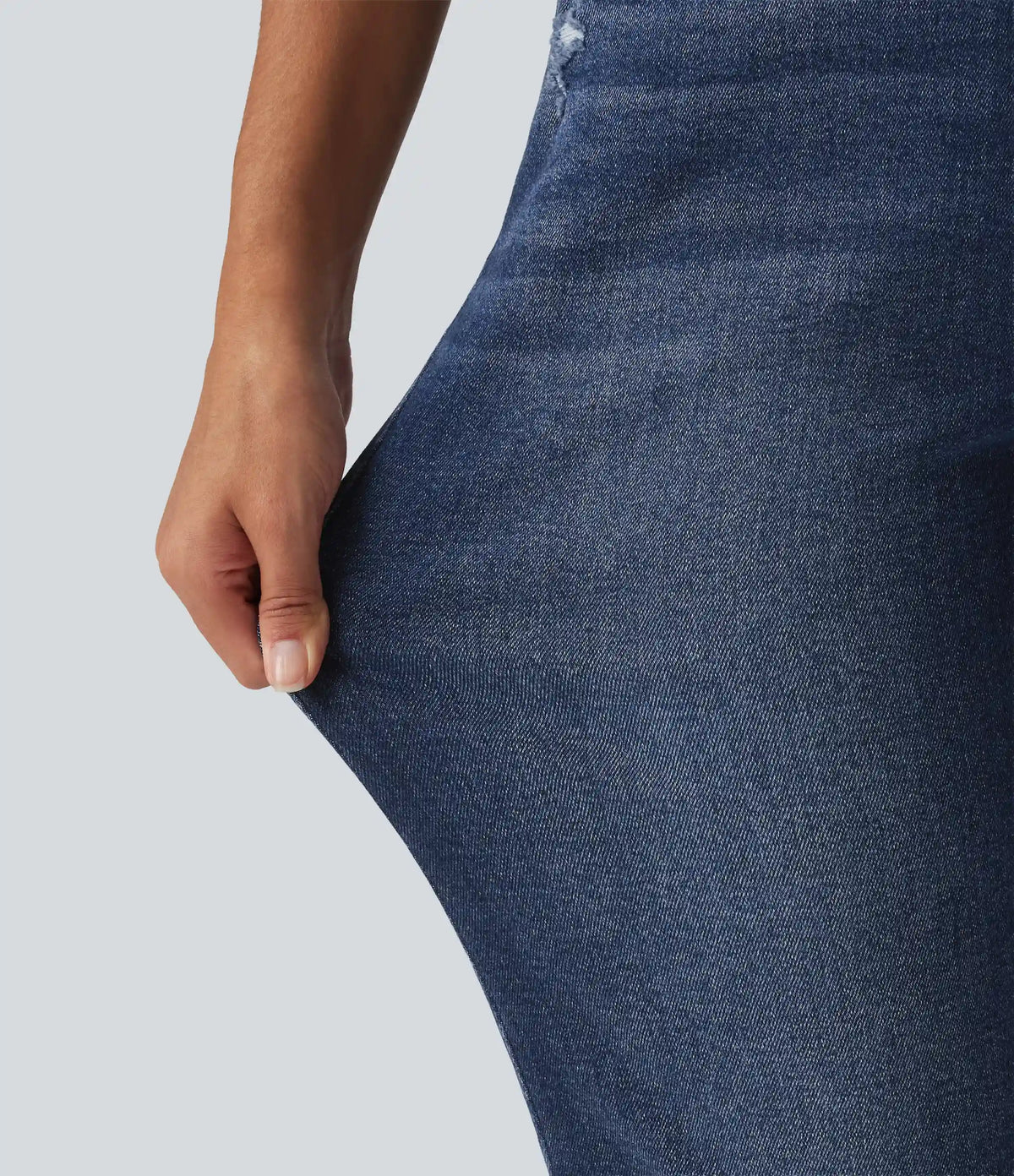 High Waisted Casual Jeans with Pockets
