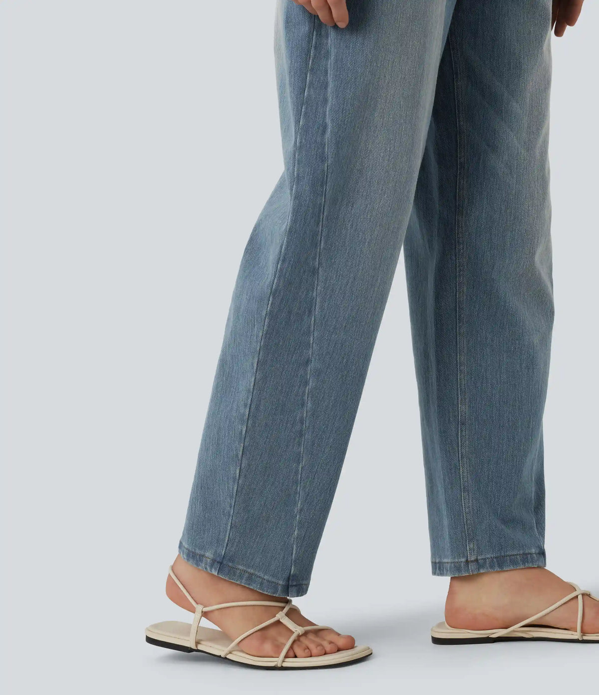 Halara Flex™ Low Rise Barrel Leg Casual Jeans with Pockets