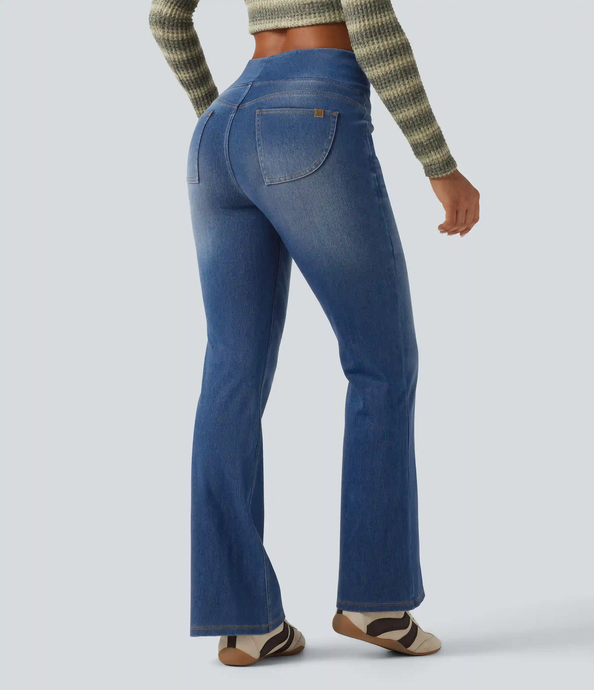 Halara Flex™ High Waisted Tummy Control Bootcut Casual Jeans with Pockets