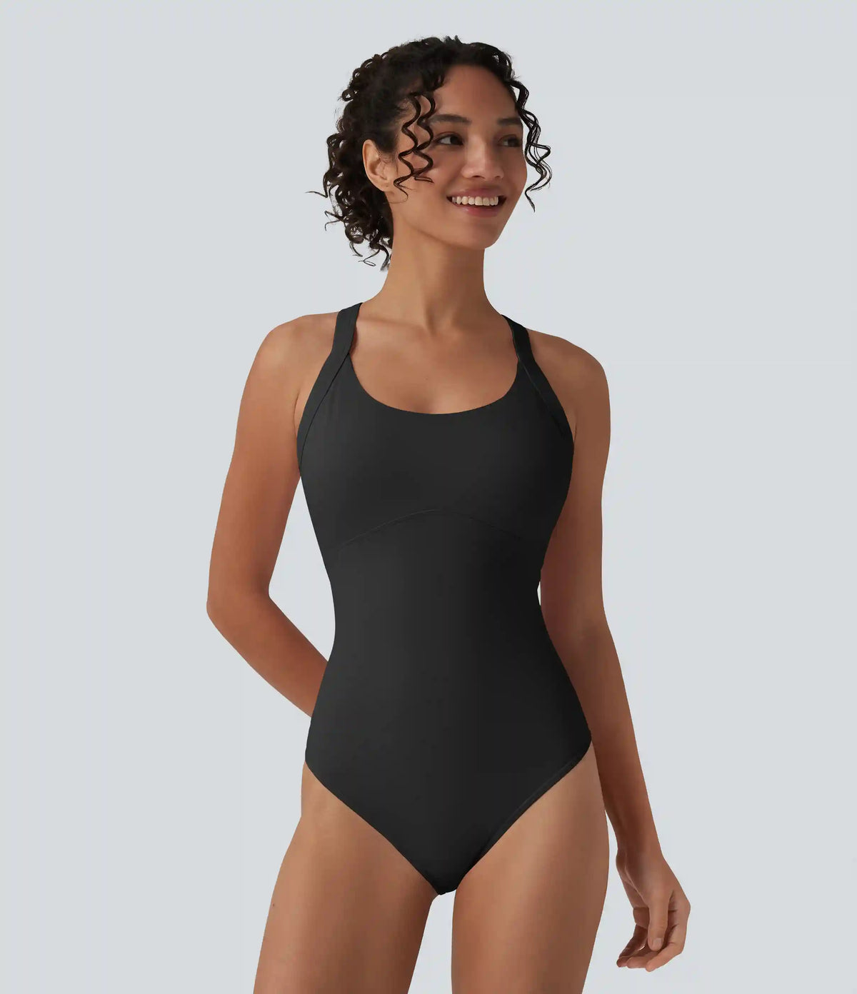 SoftlyZero™ Airy Twisted Backless Adjustable Buckle U-Neck Sleeveless Built-in Bra InstantCool Casual Bodysuit