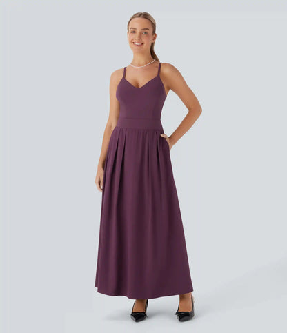 Breezeful™ Pocket Flowy Quick Dry Maxi Slip Dress