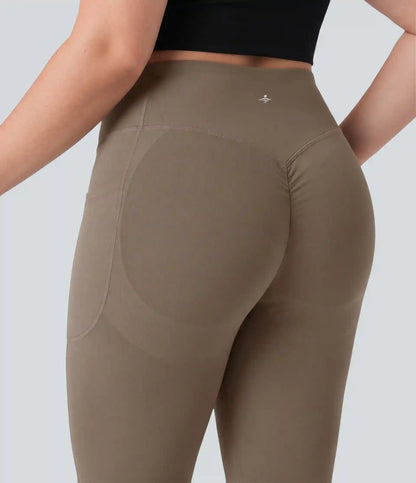 Plus Size Halara UltraSculpt™ High Waisted Scrunch Butt Lifting Tummy Control Shaping Training Biker Shorts 9'' with Pockets