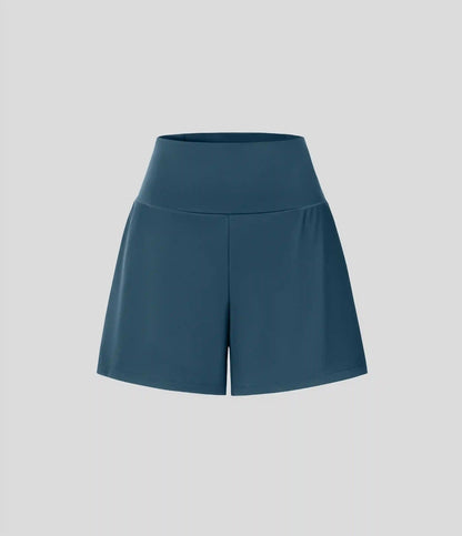 SoftlyZero™ Airy Super High Waisted 2-in-1 InstantCool Yoga Shorts 5'' with Pockets-Longer Length