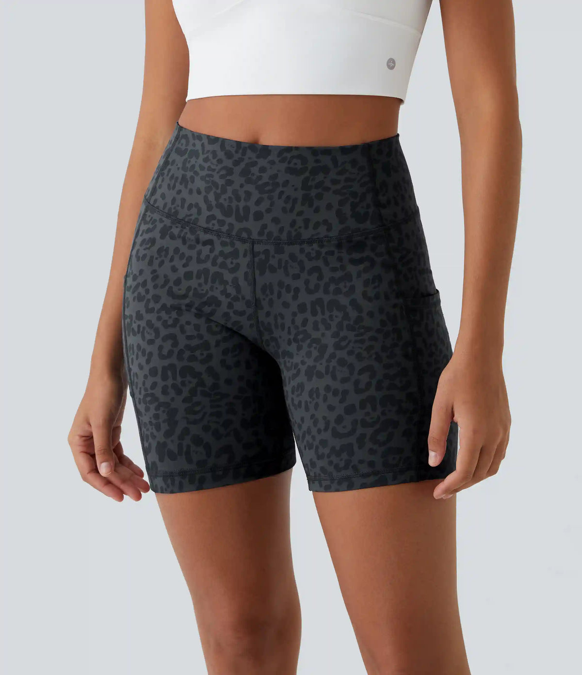 High Waisted Pocket Running Biker Shorts