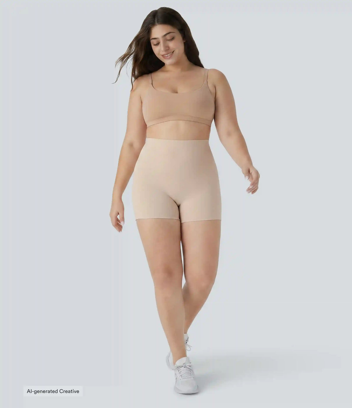 Plus Size High Stretch High Waisted Lounge Smooth Boy Shorts